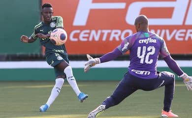 Colombiano Angulo, de 19 anos, chega para treinar no Palmeiras