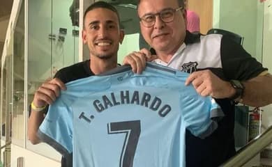 E agora, Inter? Thiago Galhardo assiste a jogo do Ceará ao lado do  presidente do clube - Lance!