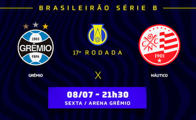 Grêmio x Náutico: onde assistir ao vivo e online, horário, escalação e mais  da Série B