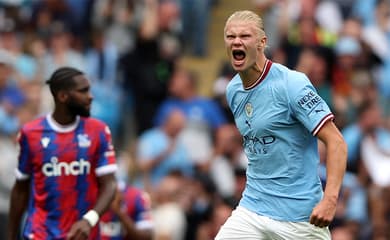 Haaland faz 13º gol em 20 jogos pelo City, que goleia e assume a liderança  da Premier League - Premier League - Br - Futboo.com