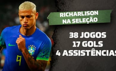 Richarlison se destaca entre os titulares da Seleção Brasileira como o 9 de  Tite