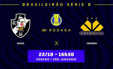 Vasco x Criciúma: onde assistir, prováveis times e desfalques do jogo da Série  B - Lance!