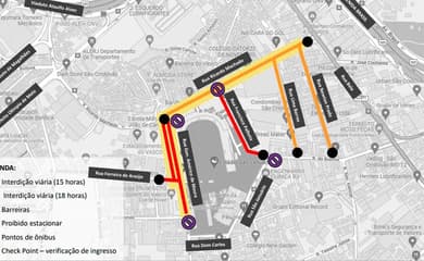 Estacionamento e esquema de trânsito para Vasco x Flamengo - Fim