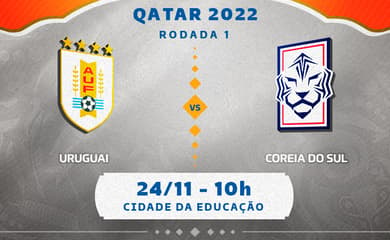 Uruguai x Coreia do Sul: como assistir ao vivo e horário do jogo