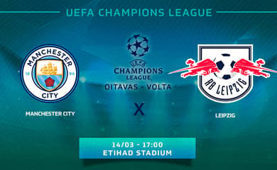 Manchester City x RB Leipzig: onde assistir ao jogo pela Champions League