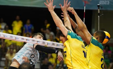 Brasil é batido pela Argentina no tie-break e fica com a prata no vôlei  masculino