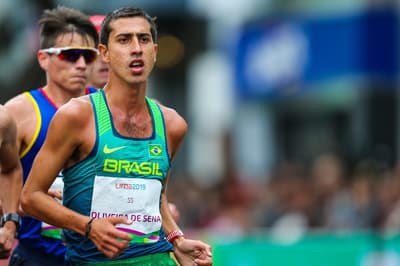 Caio Bonfim passa mal, se recupera e termina marcha atlética em quarto