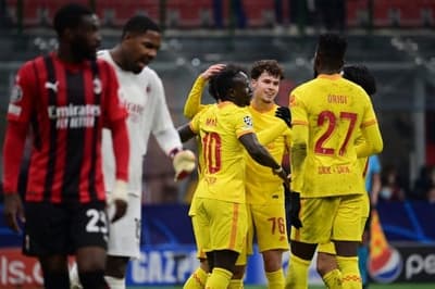 No San Siro, Liverpool vence de virada e Milan é eliminado da Champions League