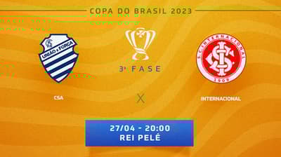 CSA x Internacional: onde assistir ao vivo, horário e escalações da partida pela Copa do Brasil