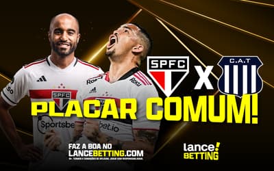 Com R$100, você fatura R$334 com o placar exato de São Paulo x Talleres na Libertadores
