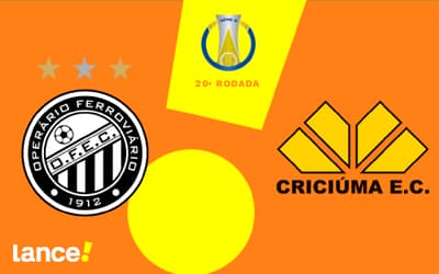 Operário x Criciúma: onde assistir, horário e prováveis escalações