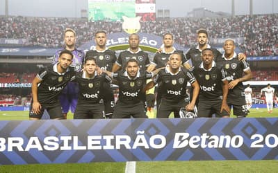 Time titular do Botafogo para jogo contra o São Paulo no Brasileirão