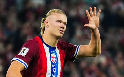 Haaland marca cinco, e Noruega massacra Moldávia por 11 a 1