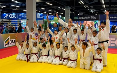 Na COB Expo, campeã Bia Souza participa de clínica de judô com crianças