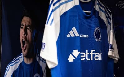 Camisa azul do Cruzeiro em 2025 (Foto: Gustavo Aleixo/Cruzeiro)