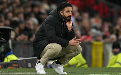 Rúben Amorim, treinador do Manchester United (Foto: Oli Scarff/AFP)