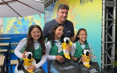 Na WSL, em Saquarema, inclusão social através da educação e jornalismo