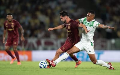 Martinelli em ação no jogo do Fluminense contra o Juventude no Maracanã pelo Brasileiro