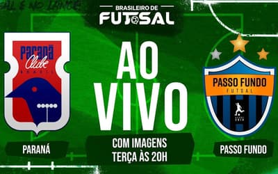 AO VIVO: Lance! transmite Paraná x Passo Fundo pelas quartas do Brasileiro de Futsal
