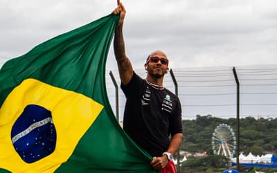 Lewis Hamilton usa capacete em homenagem ao Brasil no GP de São Paulo. Veja!