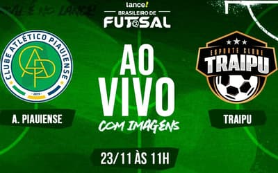 AO VIVO: assista à final do Brasileirão de Futsal 2025, entre Atlético Piauiense e Traipu