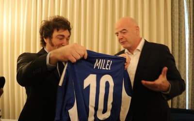 Contrário ao presidente da AFA, Milei desiste do sorteio da Copa do Mundo