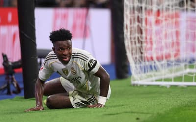 Vini Jr comete vexame em Real Madrid x Valencia, e web aponta culpada: 'Virginia'