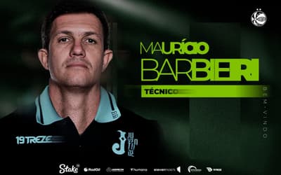 Juventude anuncia contratação do técnico Maurício Barbieri para 2026