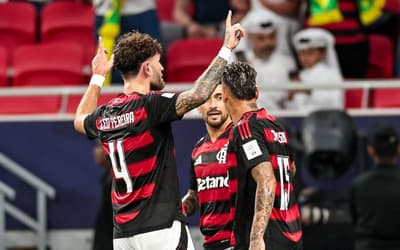 Léo Pereira comemora gol do Flamengo contra o Pyramids (Foto: Gilvan de Souza/Flamengo)