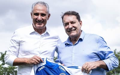 Dono da SAF do Cruzeiro, Pedrinho rasga elogios a Tite: 'Estamos confiantes'