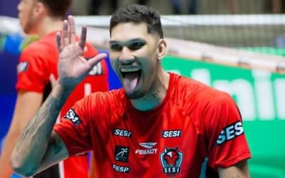 Muralha humana: Barreto se isola na liderança de bloqueios da Superliga Masculina