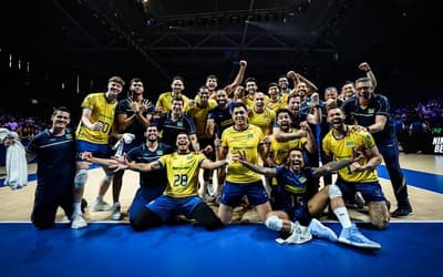 Seleção masculina de vôlei termina 2025 no pódio do ranking mundial