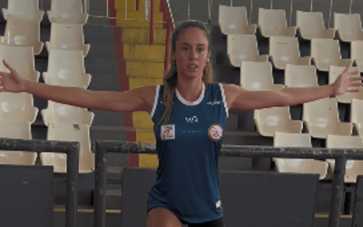 Júlia Azevedo volta aos treinos 19 dias após ser baleada nas costas