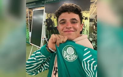 Palmeiras parabeniza torcedor Lando Norris por título da F1