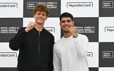 Alcaraz e Sinner se enfrentam em duelo de tênis de mesa; entenda