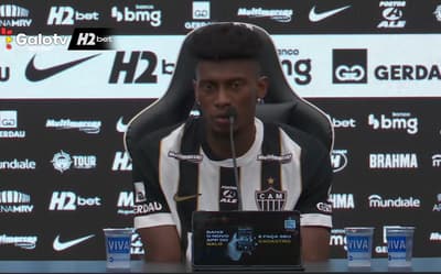 Cassierra é apresentado pelo Atlético-MG e celebra sucesso da negociação 'Só queria o Galo'