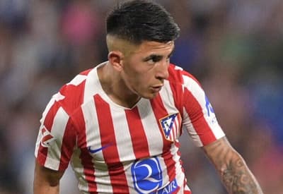 Thiago Almada em ação pelo Atlético de Madrid contra o Espanyol