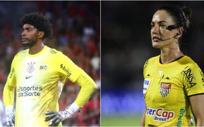 Hugo Souza se solidariza com árbitra alvo de fala machista de jogador do Bragantino