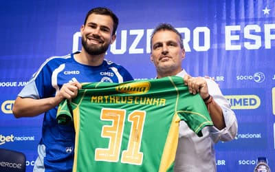 Matheus Cunha projeta disputa com Cássio por uma vaga no time do Cruzeiro