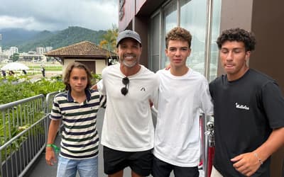Famosos e ídolos do Flamengo prestigiam João Fonseca e Marcelo Melo no Rio Open