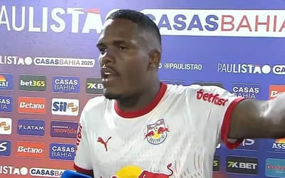 Gustavo Marques em entrevista pós-jogo (Foto: Reprodução/X)