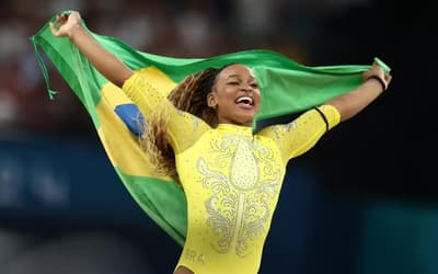 COI escolhe Rebeca Andrade para carregar Bandeira Olímpica nos Jogos de Inverno