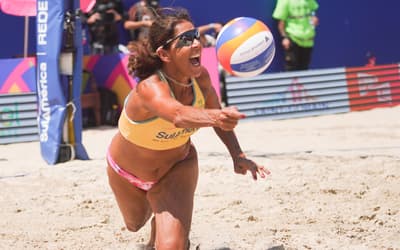 Ana Patrícia e Jackie vencem Duda e Sandra no 'Jogo de Ouro' do Areia Games