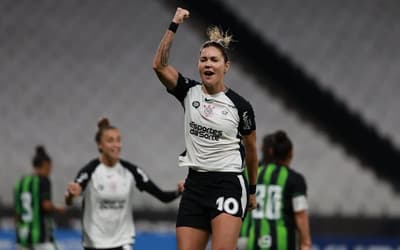 Com dois gols de Gabi Zanotti, Corinthians goleia América-MG e vence a primeira com Emily Lima