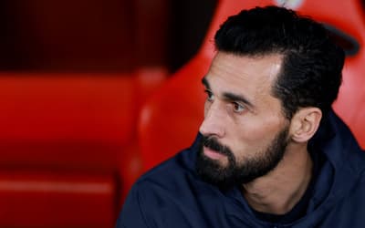 Técnico do Real Madrid, Álvaro Arbeloa em jogo da Champions League