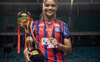 Atacante do Bahia comemora primeiro Ba-Vi do Brasileirão Feminino: 'Privilégio'