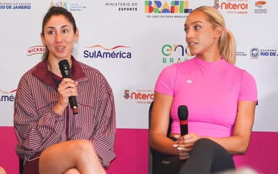 Finalistas olímpicas do vôlei de praia sonham com jogo de duplas mistas: 'Precisamos fazer acontecer'