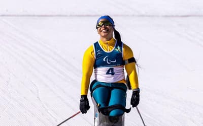 Brasil fica perto do pódio no esqui cross-country com Aline Rocha e Cristian Ribera