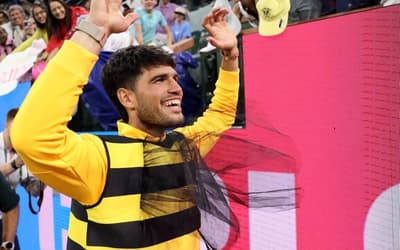 Alcaraz se veste de abelha após vitória no Indian Wells; entenda a tradição