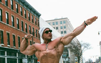 Ramon Dino desafia e faz graça com o inverno americano